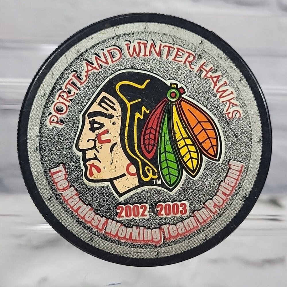 Portland Winterhawks Hockey Puck Official‎ Game 2002-2003 Signed By Alex Aldred